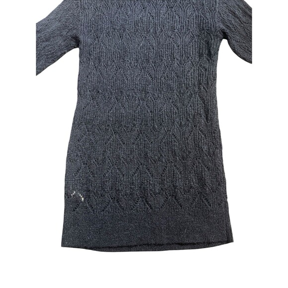 NWT New Moon Aritzia Sweater Dress Black Noir Knit Knitted Wool Blend Sz M - Picture 14 of 16